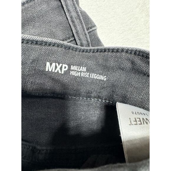 Warp + Weft MXP Millan High Rise Legging Steel Womens 30x29 Black Jeans - Picture 6 of 6